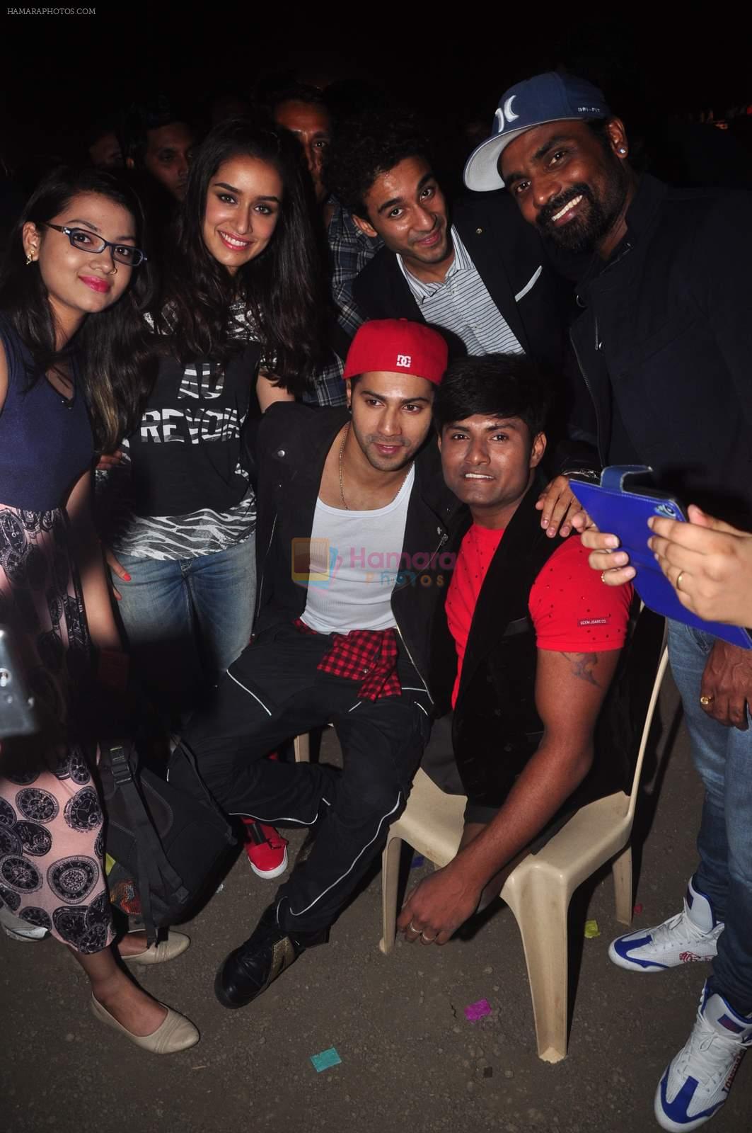 Varun Dhawan,  Shraddha Kapoor, Remo D Souza at dance competition in Vasai on 25th April 2015