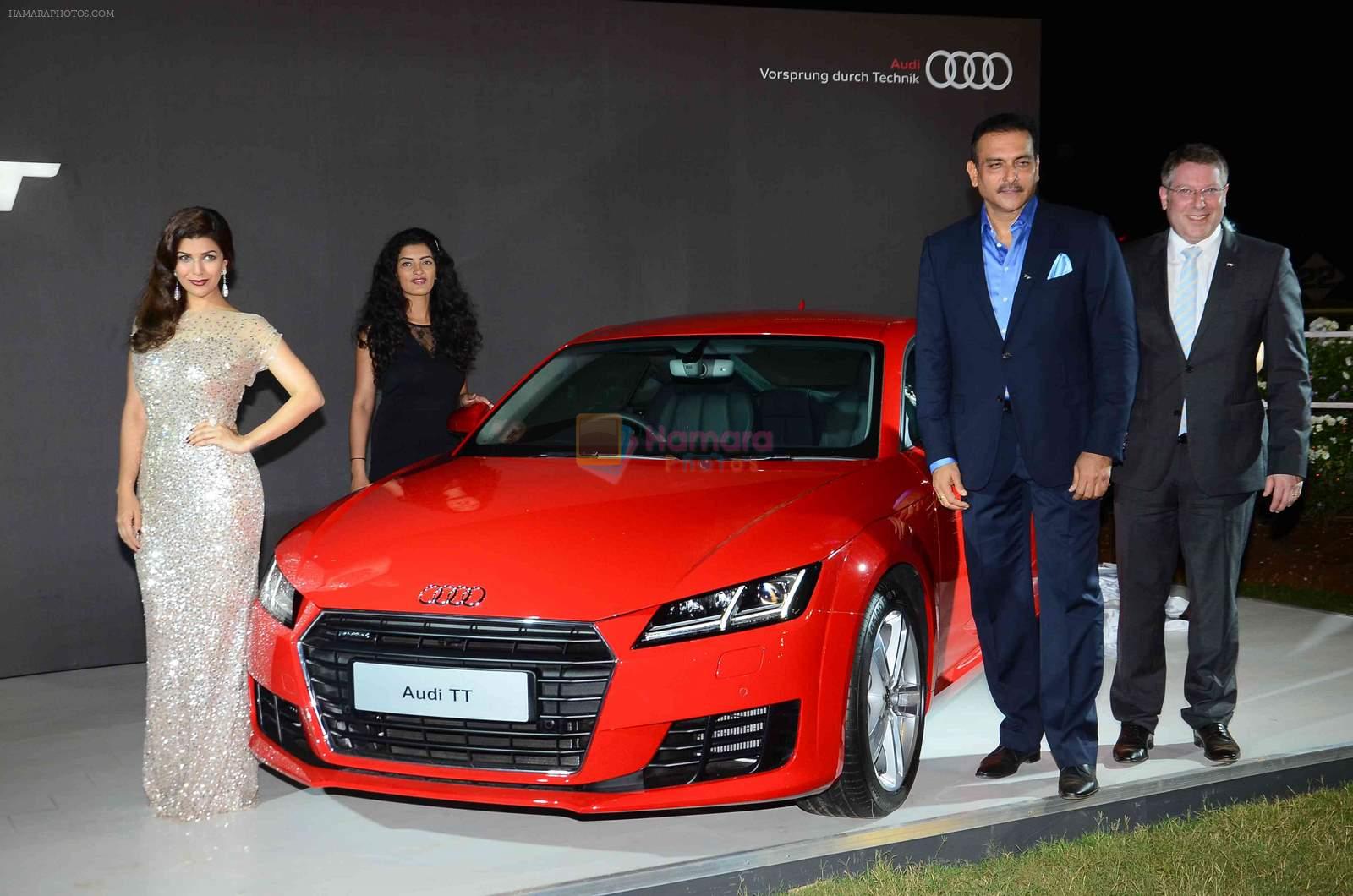 Nimrat Kaur, Ravi Shastri at Audi race in RWITC, Mumbai on 26th April 2015