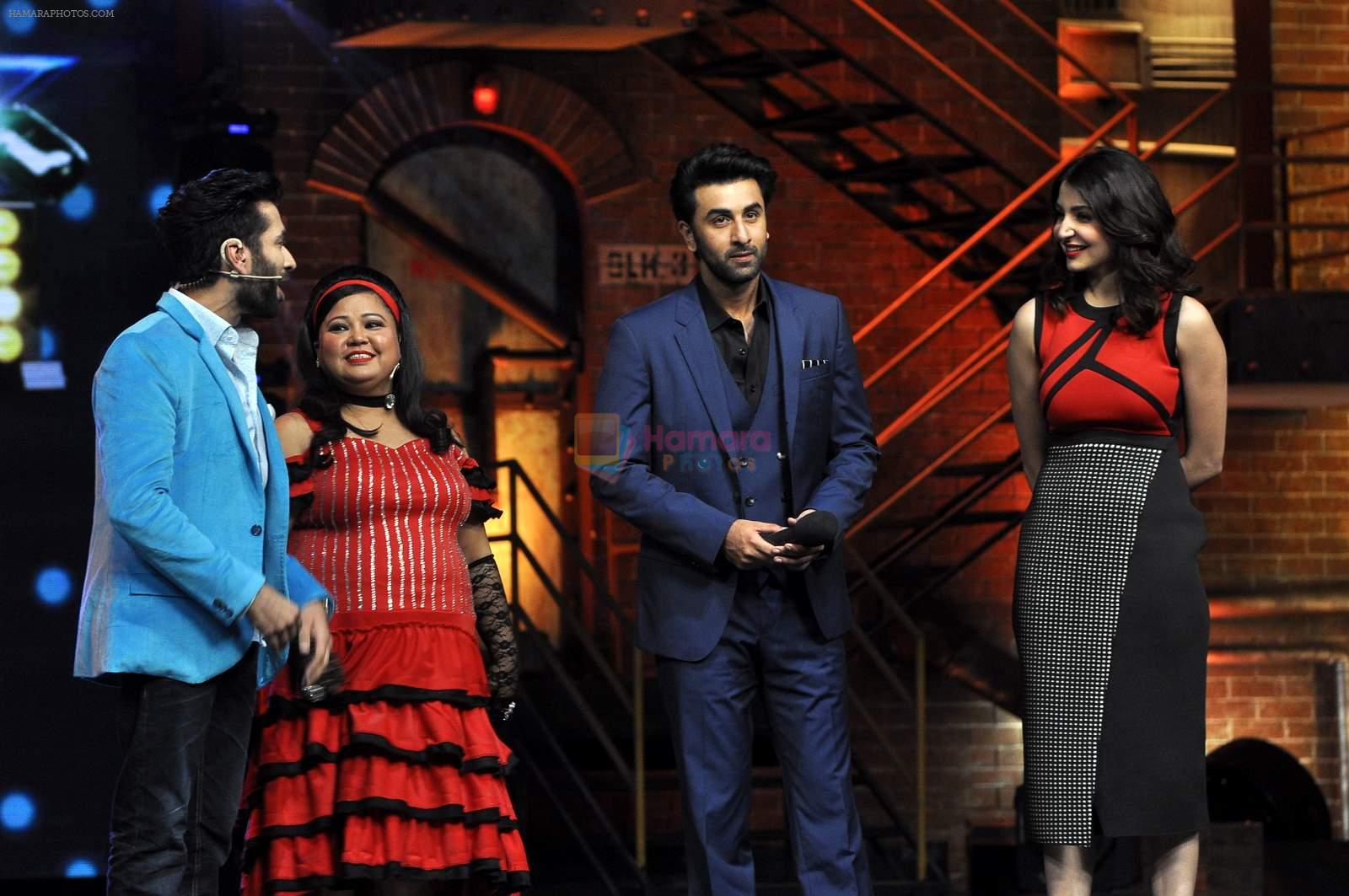 Anushka Sharma, Ranbir Kapoor on the sets of India's Got Talent in Filmcity, Mumbai on 28th April 2015