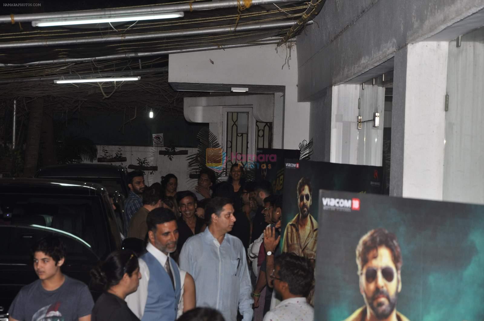 Akshay Kumar at Gabbar screening in Sunny Super Sound on 28th April 2015