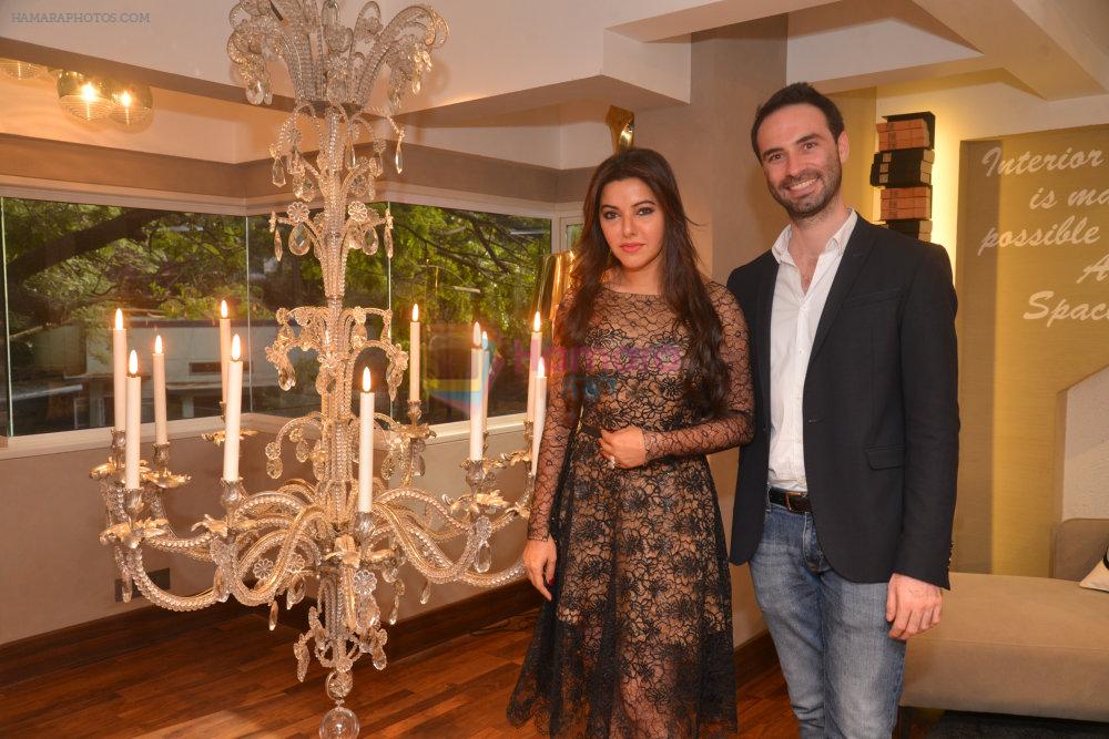 Kaykasshan Patel and Alexis De Ducla at Hi tea at Gauri Khan's space for Maison & Objet in Khar, Mumbai on 29th April 2015