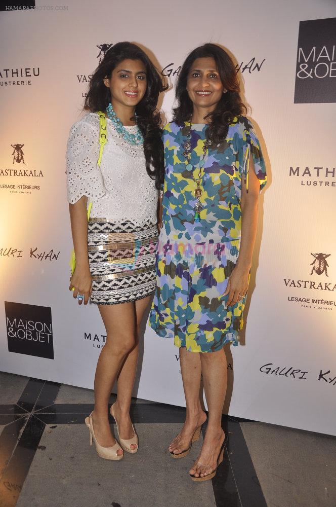 Ashika and Gauri Pohoomul at Hi tea at Gauri Khan's space for Maison & Objet in Khar, Mumbai on 29th April 2015