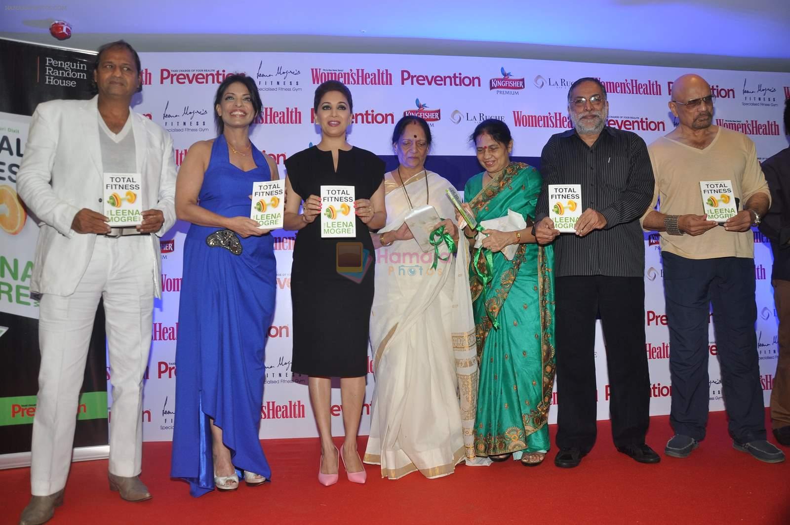 Madhuri Dixit at the launch of Leena Mogre fitness book in Bandra, Mumbai on 30th April 2015