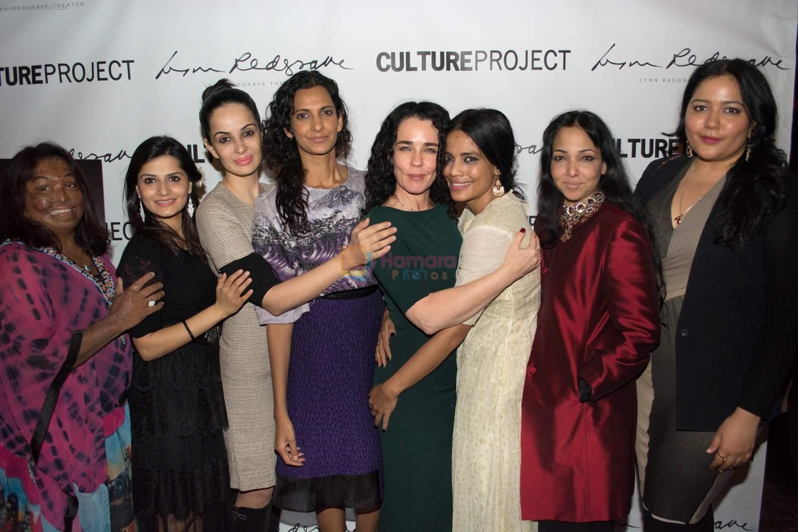 Sneha Jawale, Japit Kaur, Rukhsar Kabir, Poorna Jagannathan, Yael Farber, Priyanka Bose, Pamela Sinha, Shivani Rawat at Nirbhaya's premiere at Brodway, NYC
