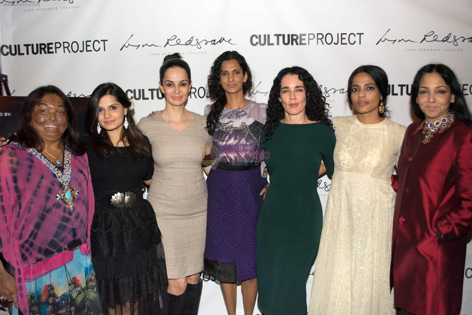 Sneha Jawale, Japit Kaur, Rukhsar Kabir, Poorna Jagannathan, Yael Farber, Priyanka Bose, Pamela Sinha at Nirbhaya's premiere at Brodway, NYC