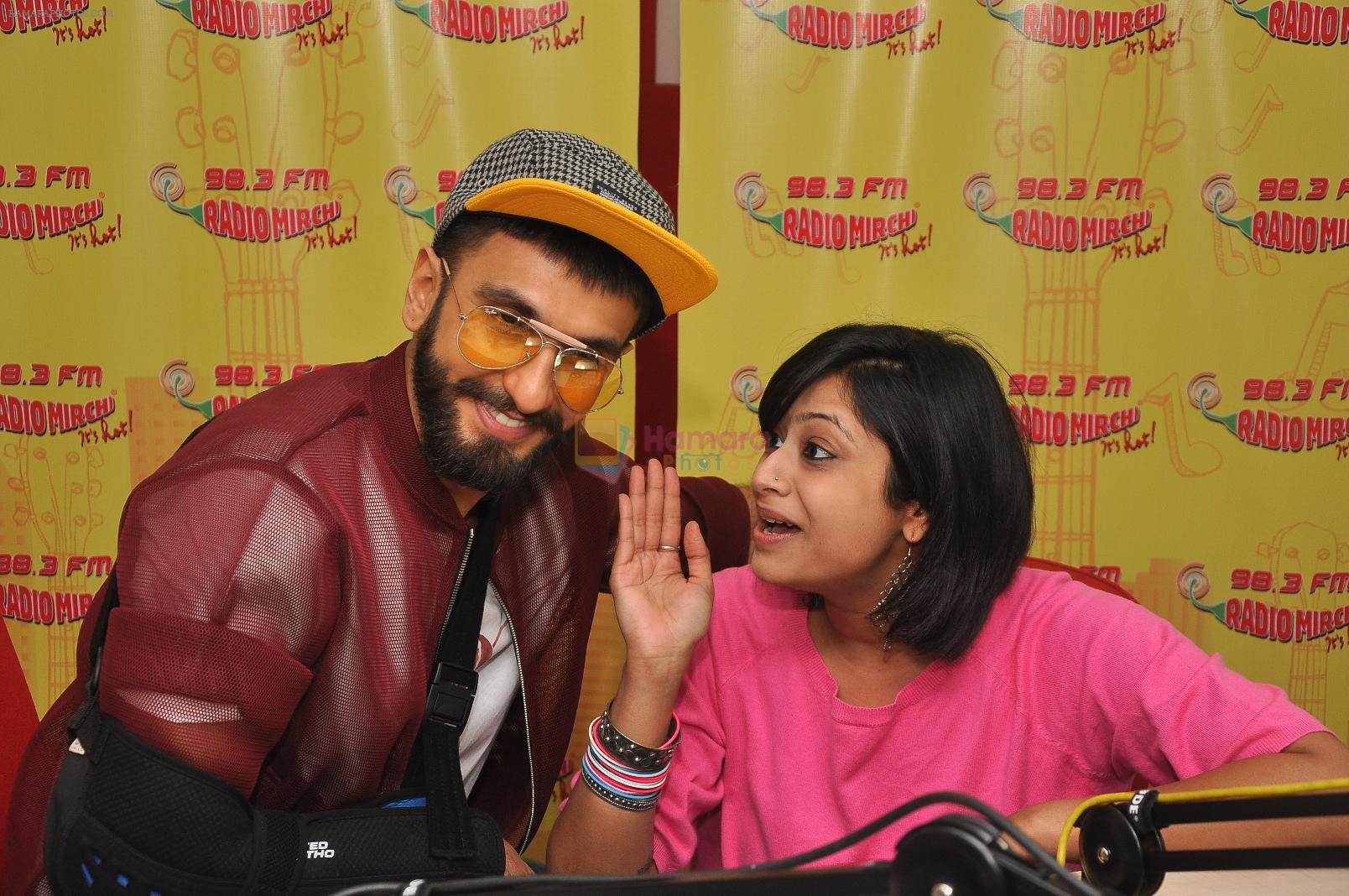 Ranveer Singh at Radio Mirchi studio for promotion of Dil Dhadakne Do