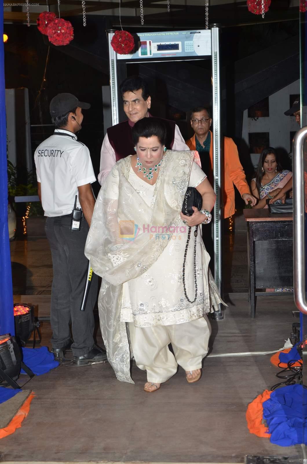 Jeetendra at Karan Patel and Ankita Engagement and Sangeet Celebration in Novotel Hotel, Juhu on 1st May 2015