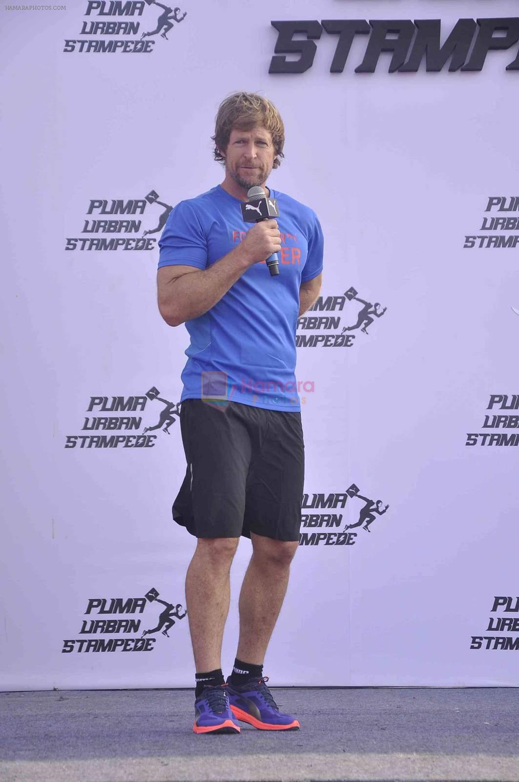 Jonty Rhodes grace the Puma Urban Stampede event in Mumbai on 4th May 2015