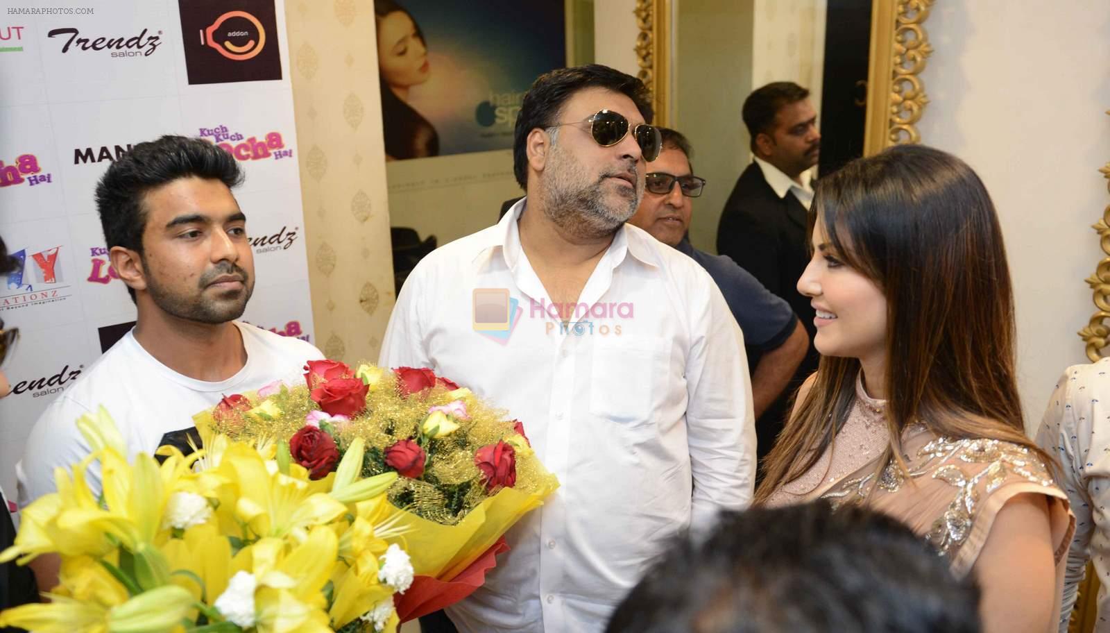 Sunny Leone, Ram Kapoor in Delhi for film promotions of Kuch Kuch Locha Hai on 4th May 2015