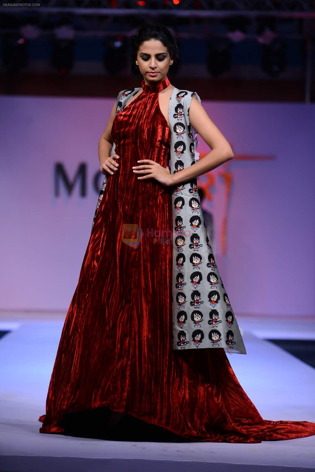 Model walk the ramp for Modart fashion show and Lingerie show on 5th may 2015