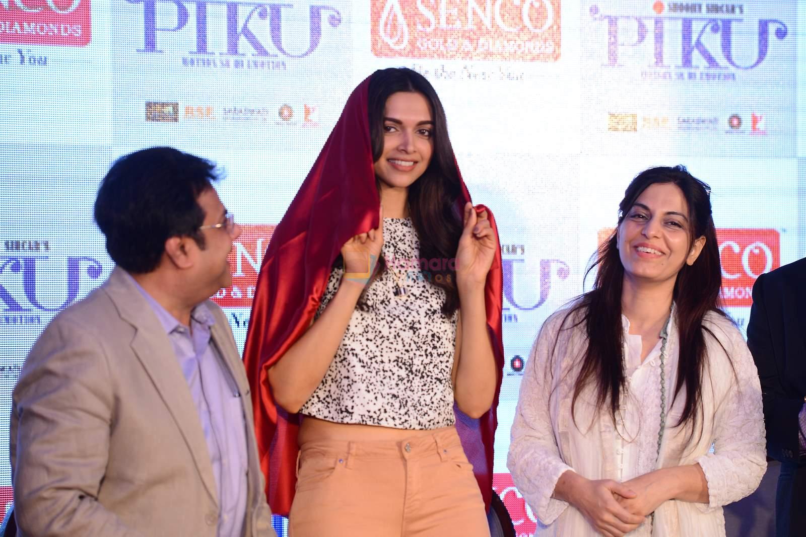 Deepika Padukone promotes Piku at Senco Gold and Diamonds on 6th May 2015