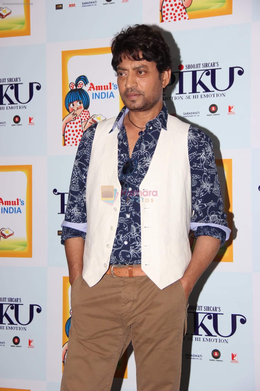 Irrfan Khan at Amul book launch in Mumbai on 7th May 2015