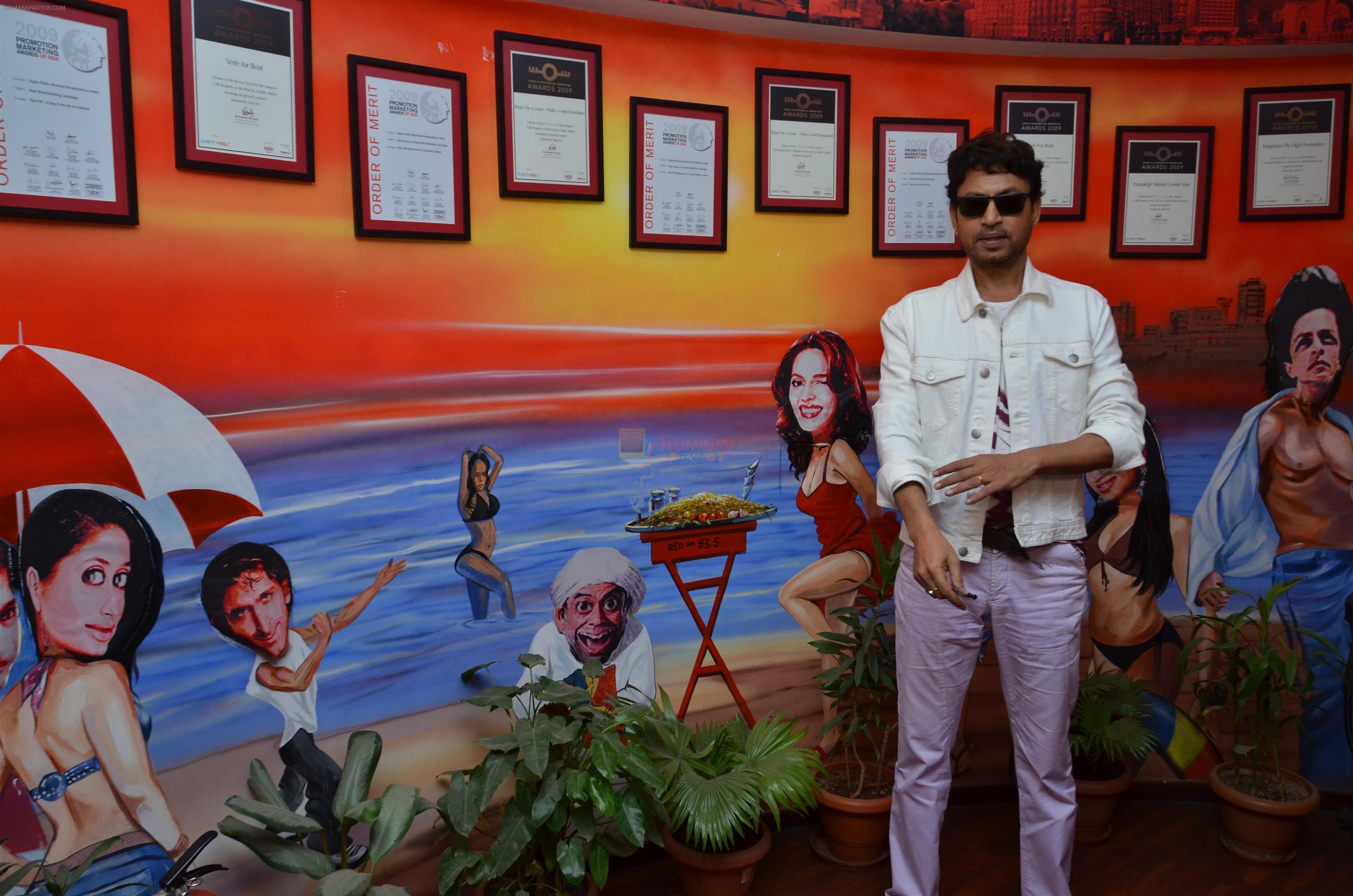 Irrfan Khan promotes film Piku at Red FM Studios in Mumbai on 11th May 2015