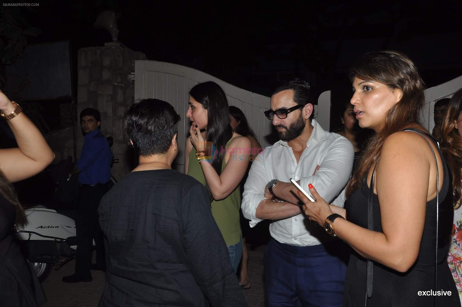 Saif Ali Khan, Kareena Kapoor snapped in the club on 12th May 2015