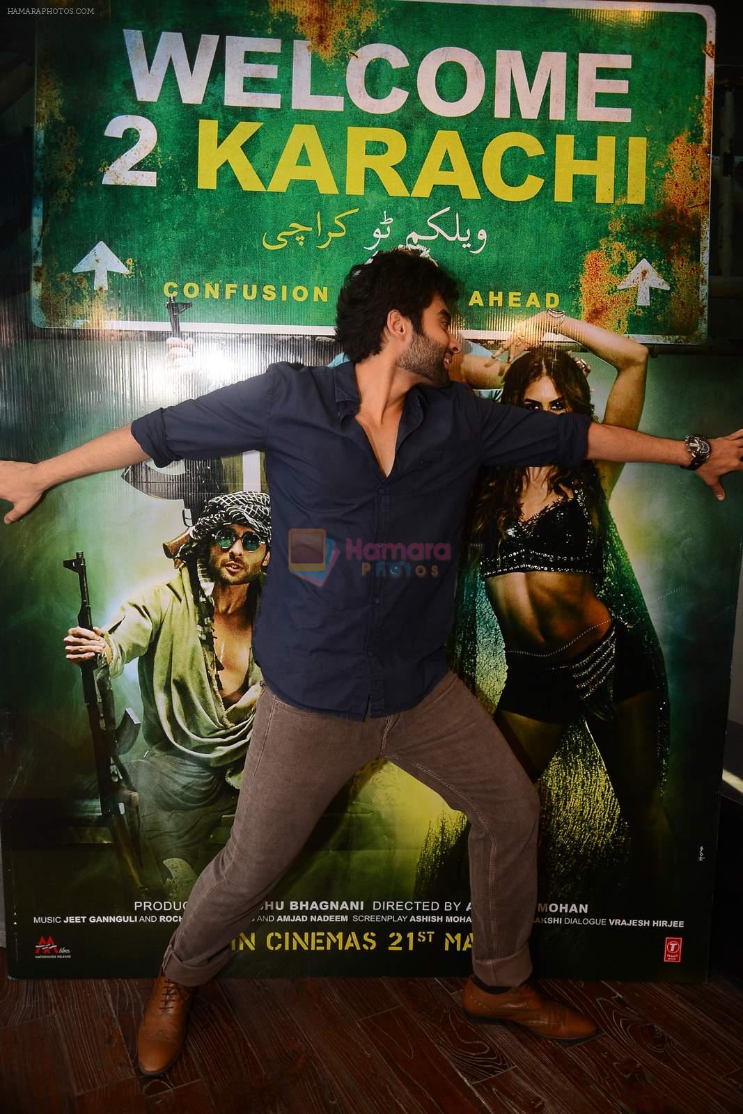 Jackky Bhagnani at Welcome to Karachi promotions in Honey Homes on 13th May 2015