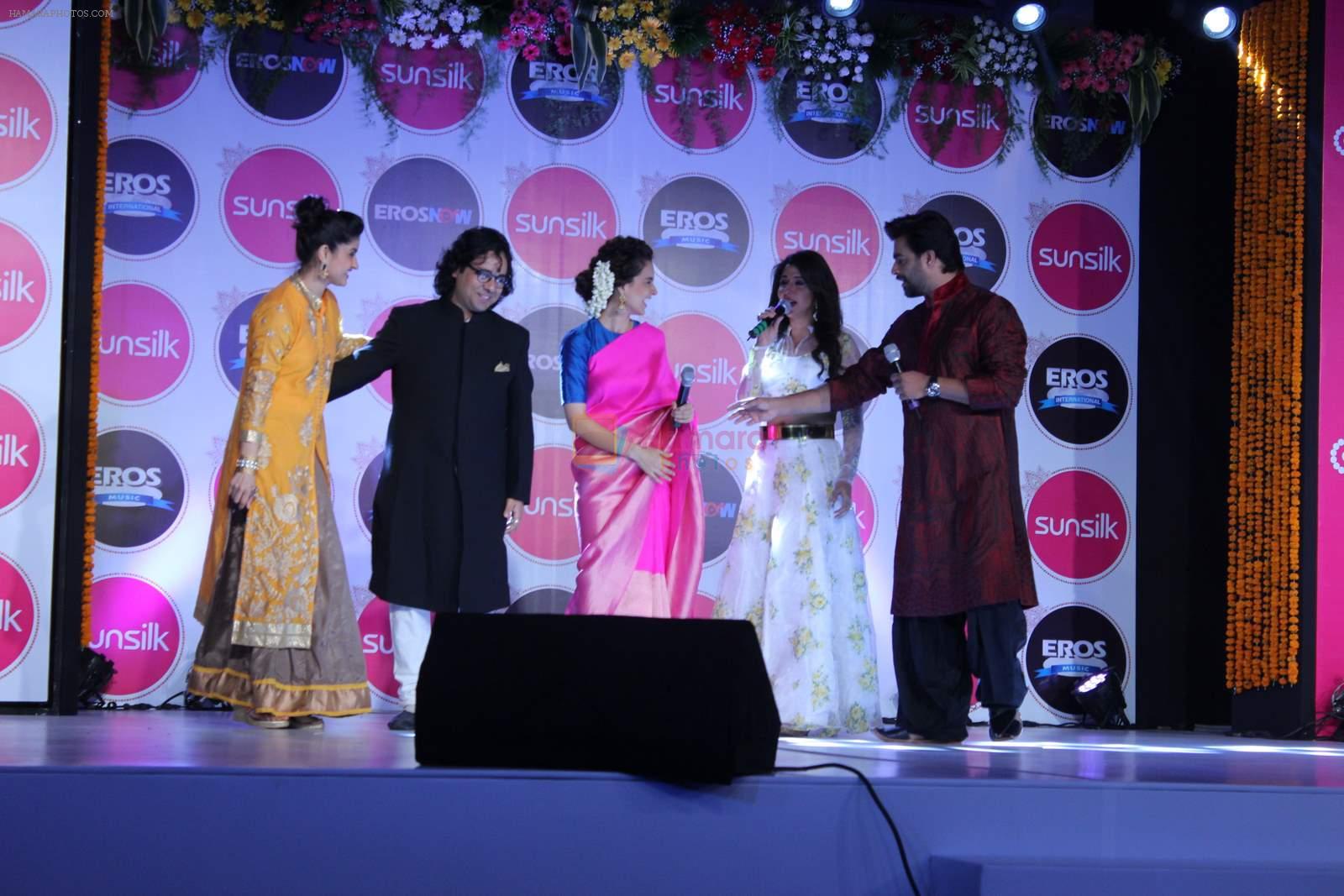 Kangana Ranaut, Madhavan, Krishika Lulla at Tanu Weds Manu 2 Sangeet in J W Marriott, Mumbai on 16th May 2015