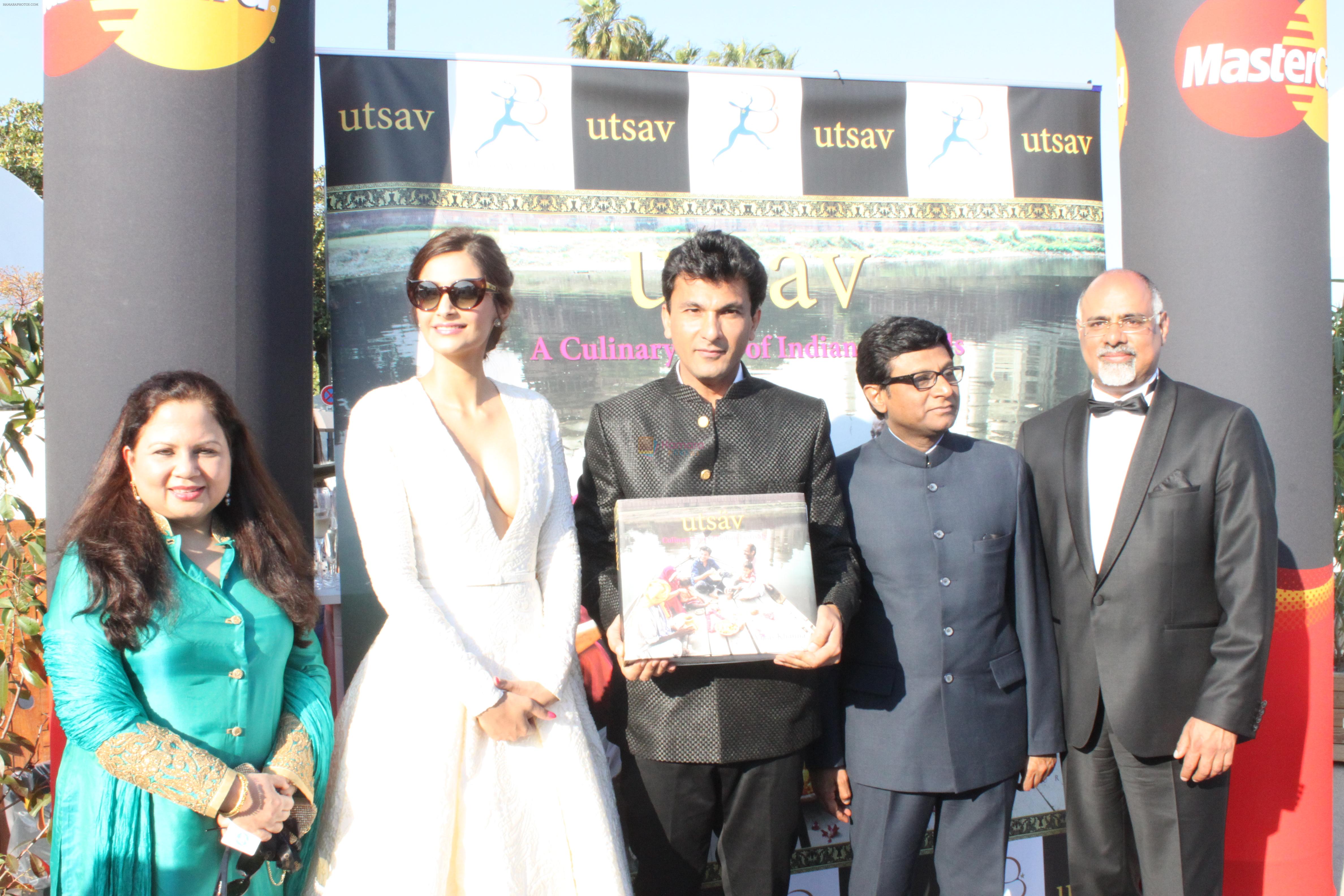 Sonam Kapoor at Vikas Khanna Book launch at Cannes on 17th May 2015