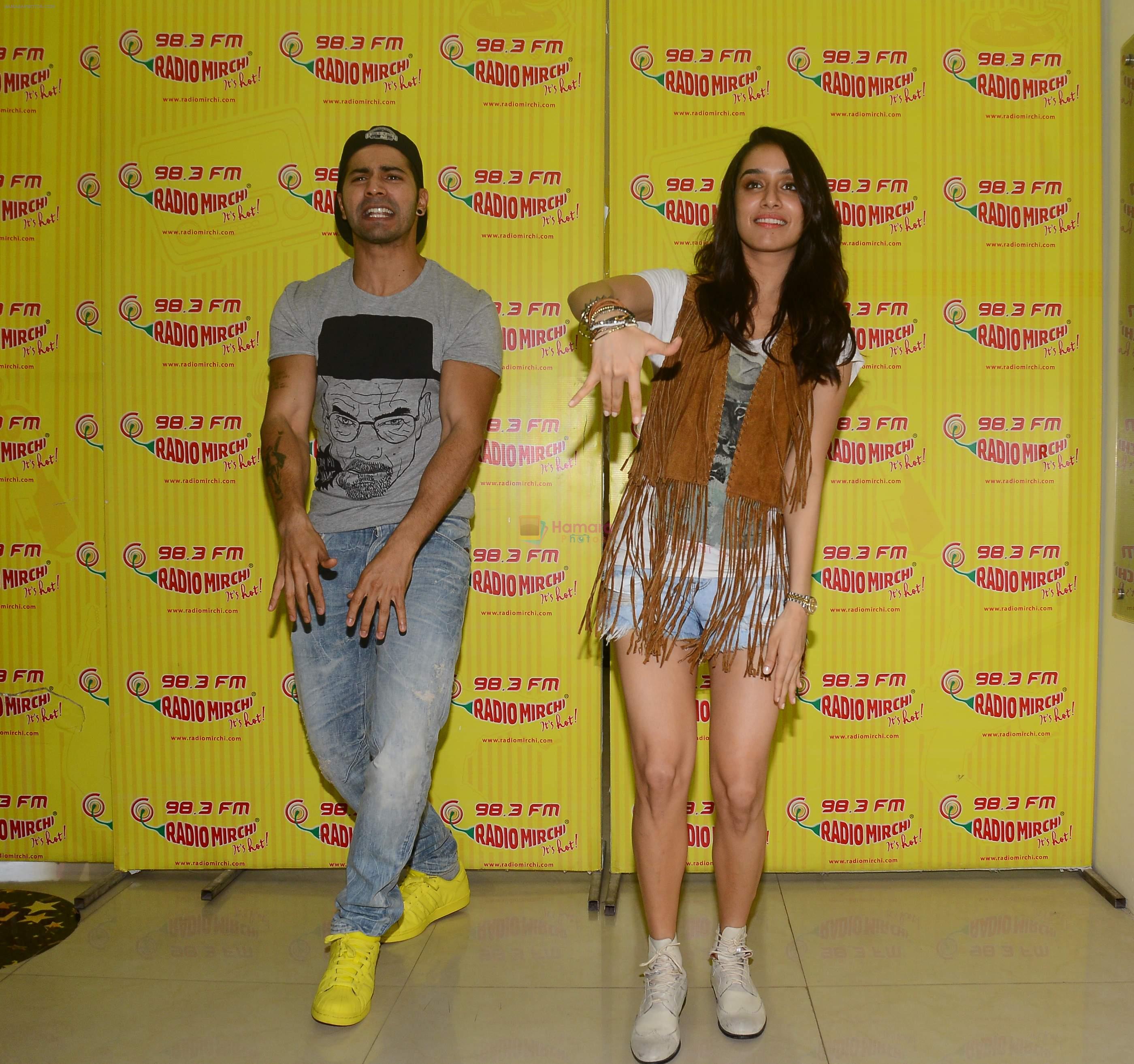 Varun Dhawan and Shraddha Kapoor on the sets of Radio Mirchi on 18th May 2015