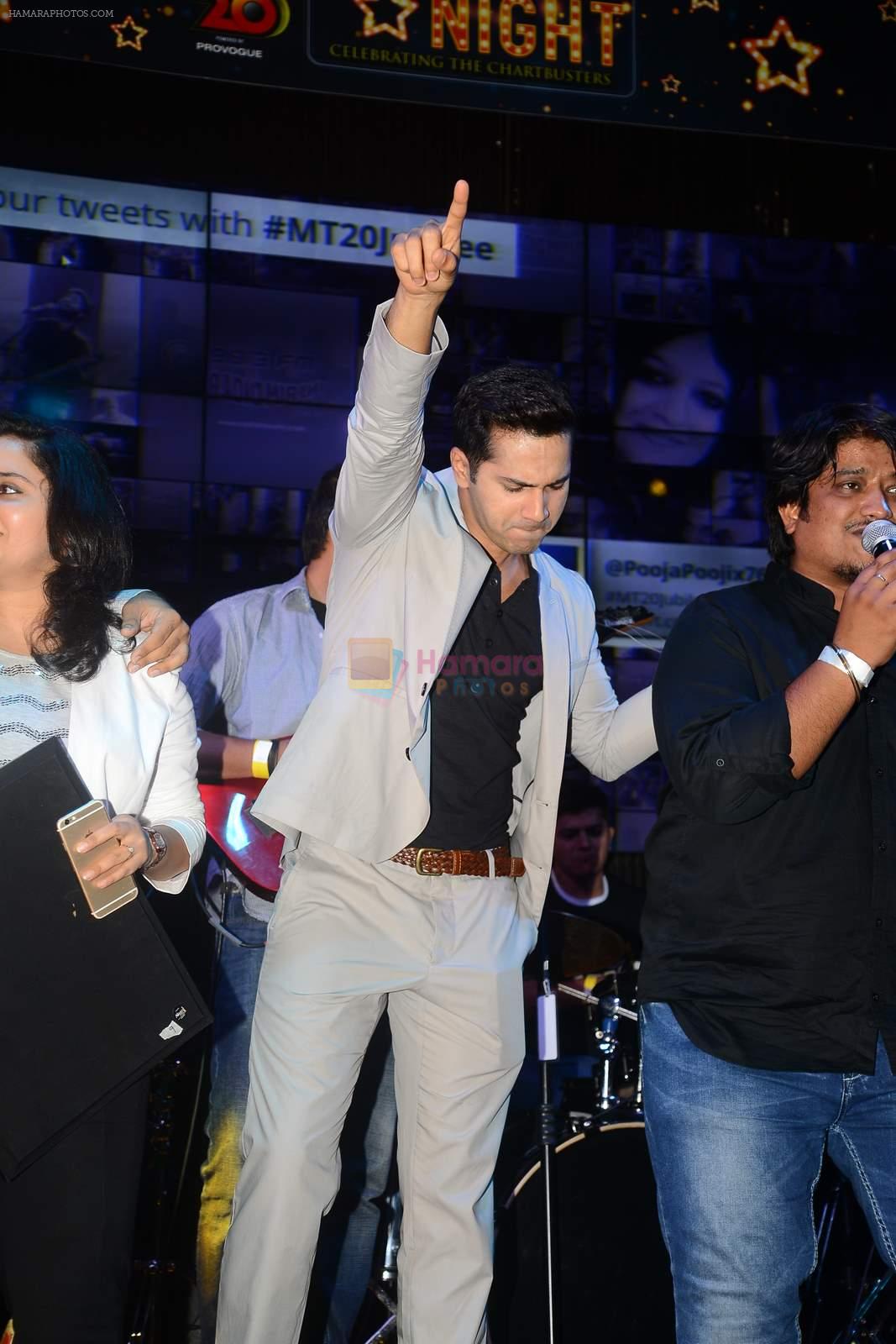 Varun Dhawan at Radio Mirchi Top 20 Awards in Hard Rock Cafe on 20th May 2015