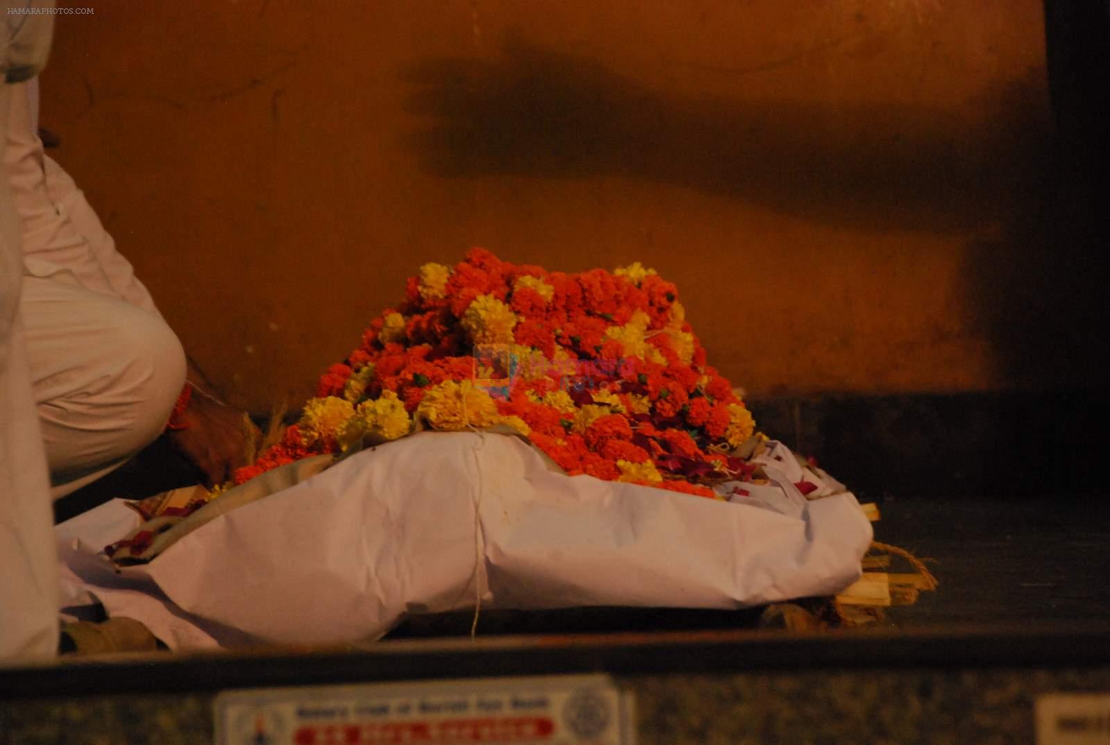 at Sudha Shivpuri's funeral in Andheri, Mumbai on 20th May 2015