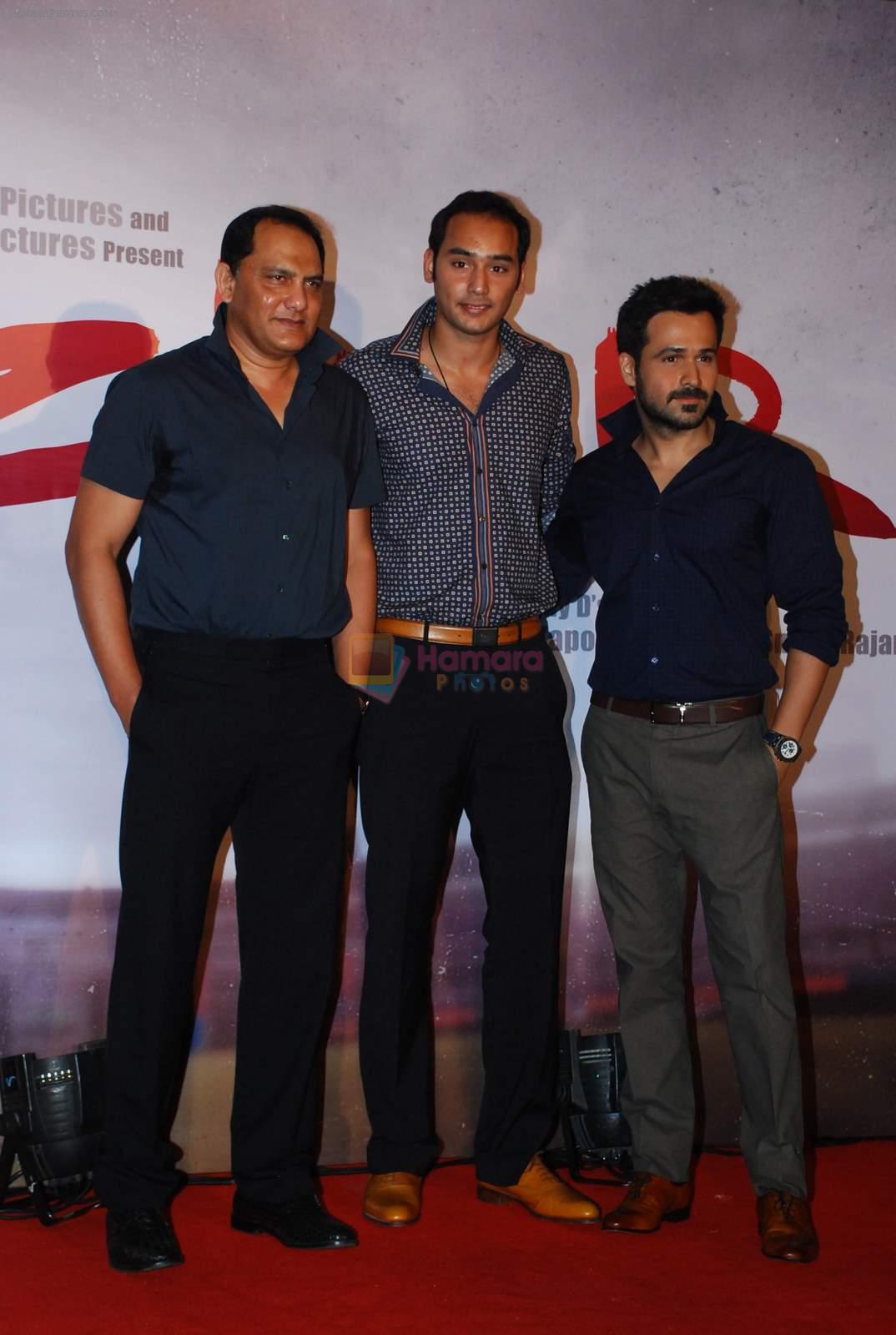 Emraan Hashmi, Mohammad Azharuddin at Ekta Kapoor's Azhar film launch in PVR, Mumbai on 21st May 2015