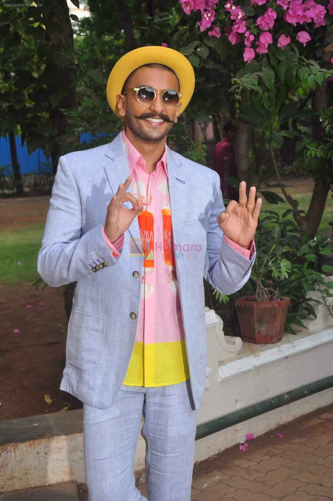 Ranveer Singh at the Media meet of Dil Dhadakne Do in Mumbai on 26th May 2015