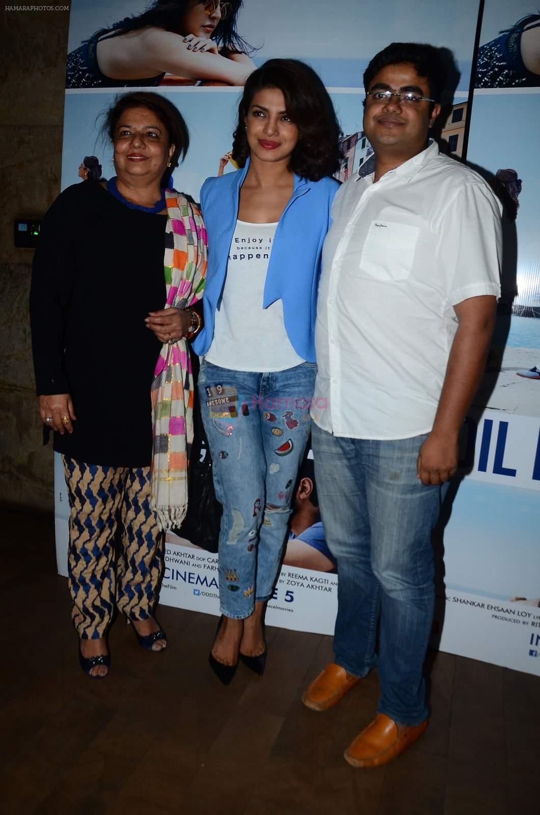 Priyanka Chopra at Dil Dhadakne Do screening in Mumbai on 28th May 2015
