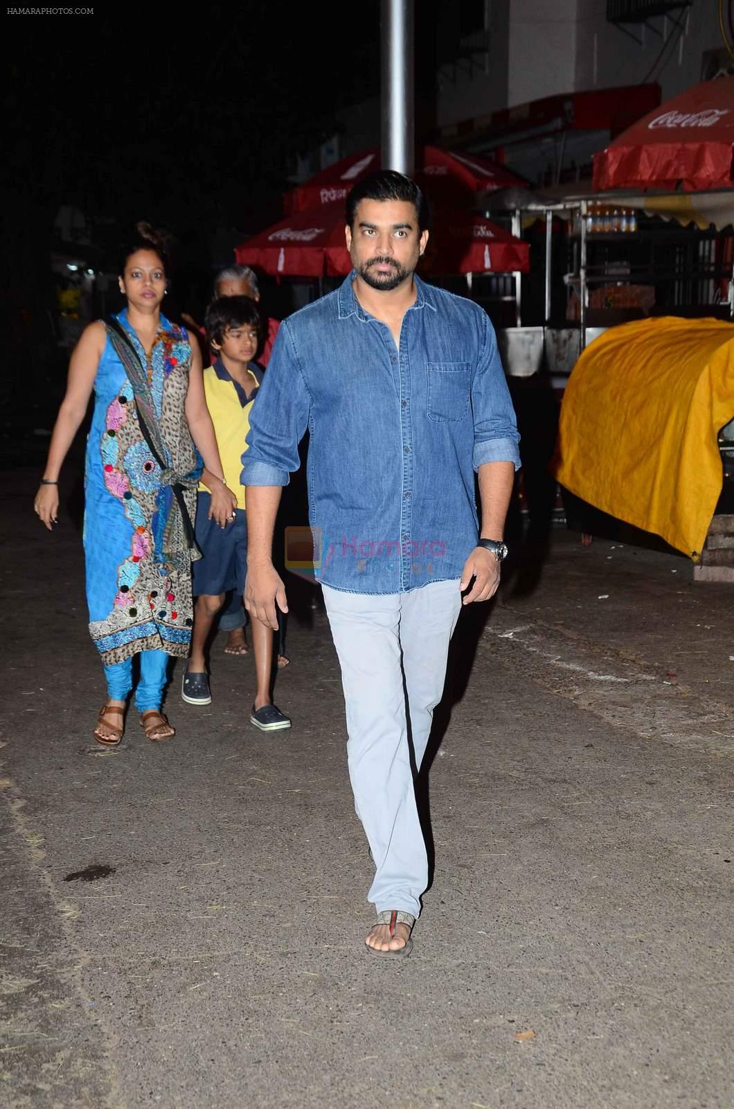 Madhavan with his family at Siddhivinayak on the occasion of his bday on 1st June 2015