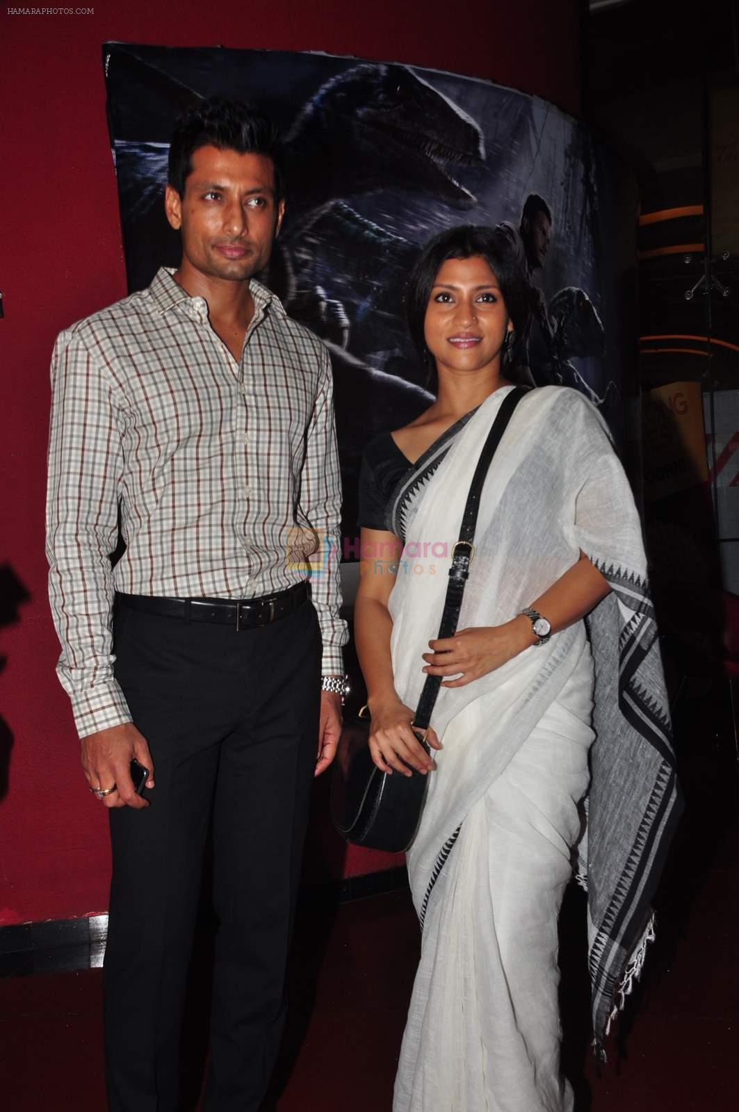 Indraneil Sengupta and Konkona Sen Sharma promotes her Bengali film in Mumbai on 31st May 2015