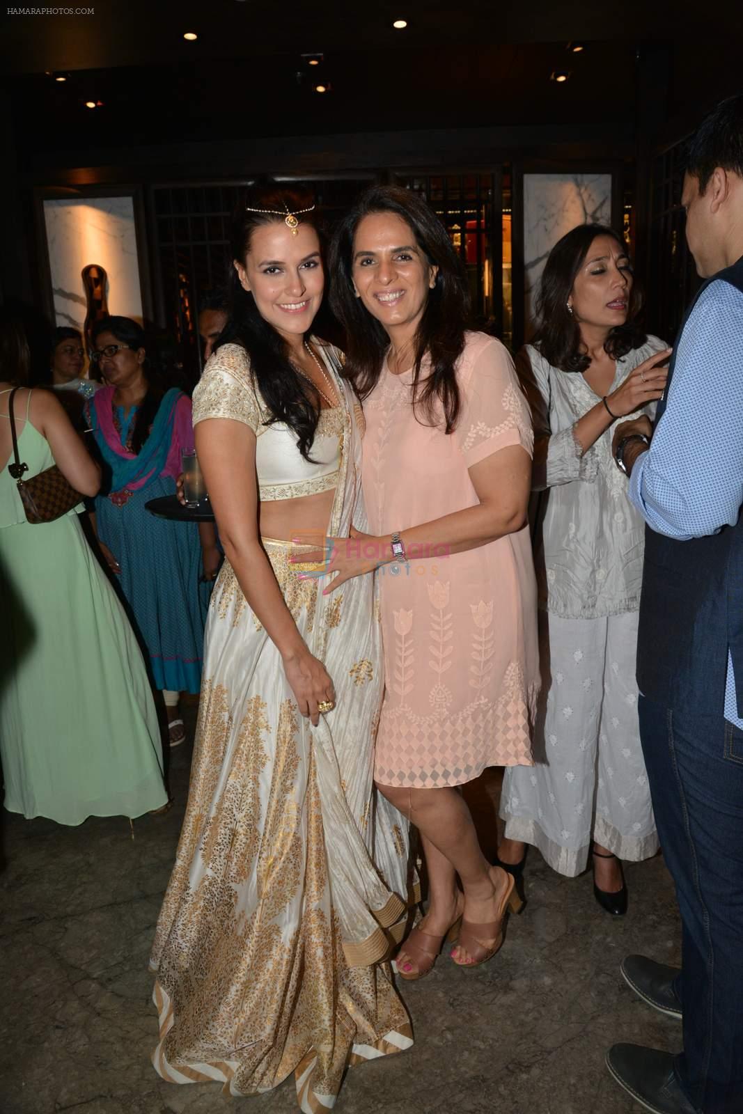 Neha Dhupia at Nishka and Dhruv's wedding bash in Mumbai on 31st May 2015