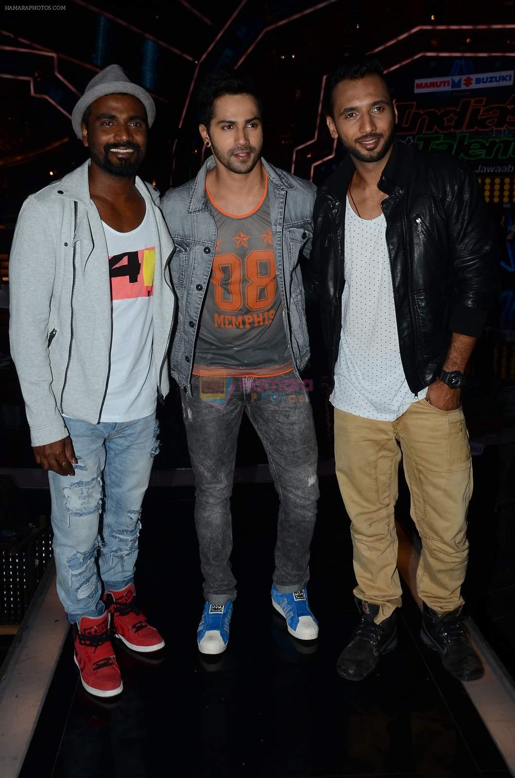 Varun Dhawan and Remo D'souza at India's Got Talent on 3rd June 2015