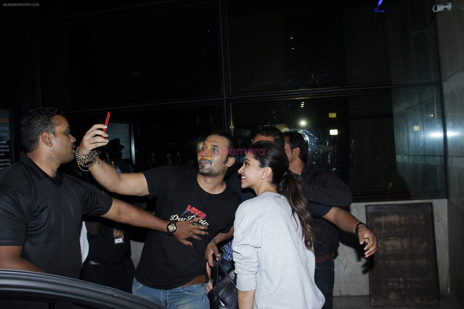 Deepika Padukone snapped at Hard rock cafe before screening at Yashraj on 3rd June 2015