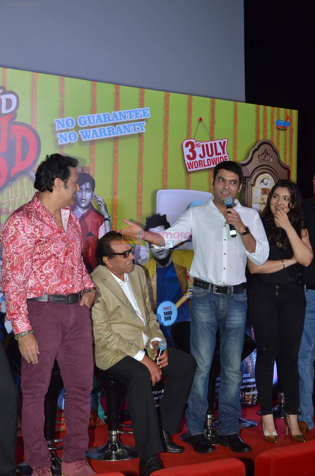 Govinda, Dharmendra, Narmmadaa Ahuja, Kapil Sharma at the launch of first look & trailer of Second Hand Husband on 3rd June 2015