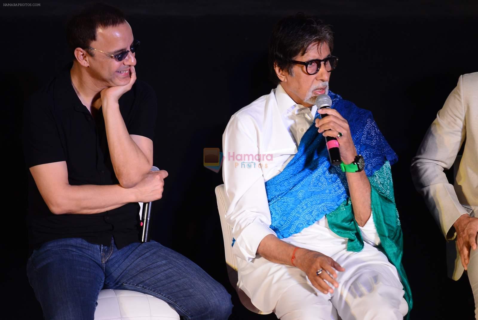 Vidhu Vinod Chopra, Amitabh Bachchan at Wazir Trailer Launch at PVR juhu on 3rd June 2015