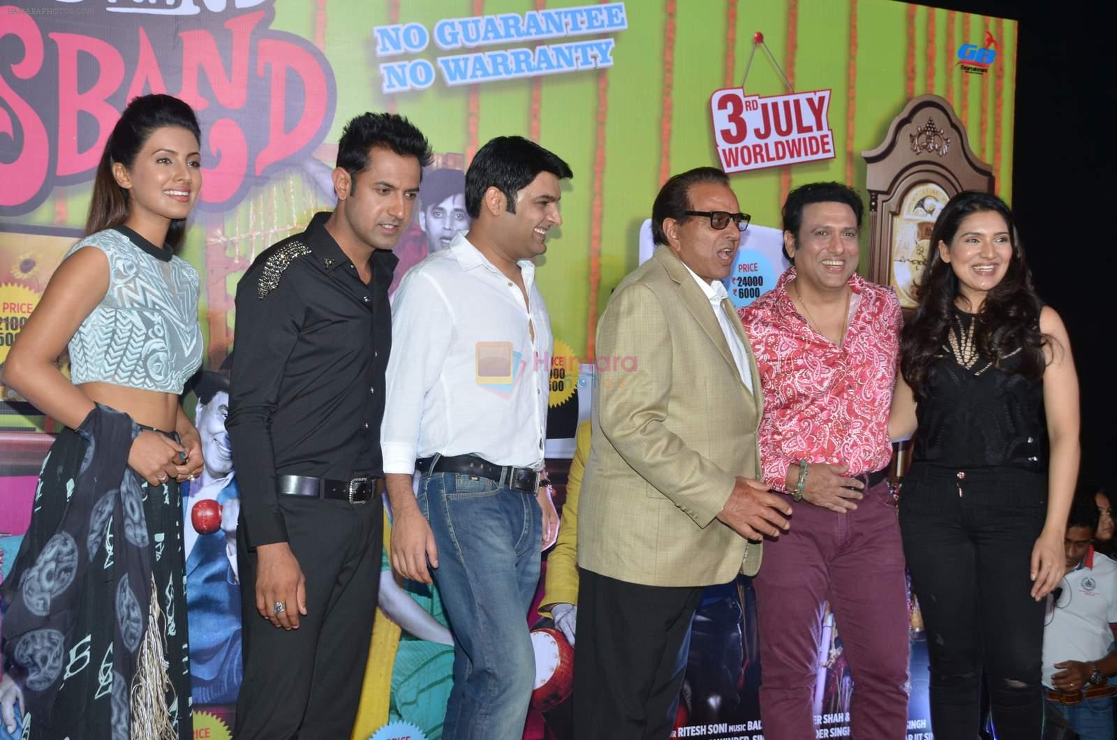 Kapil Sharma, Geeta Basra, Gippy Garewal, Govinda, Dharmendra, Narmmadaa Ahuja at the launch of first look & trailer of Second Hand Husband on 3rd June 2015