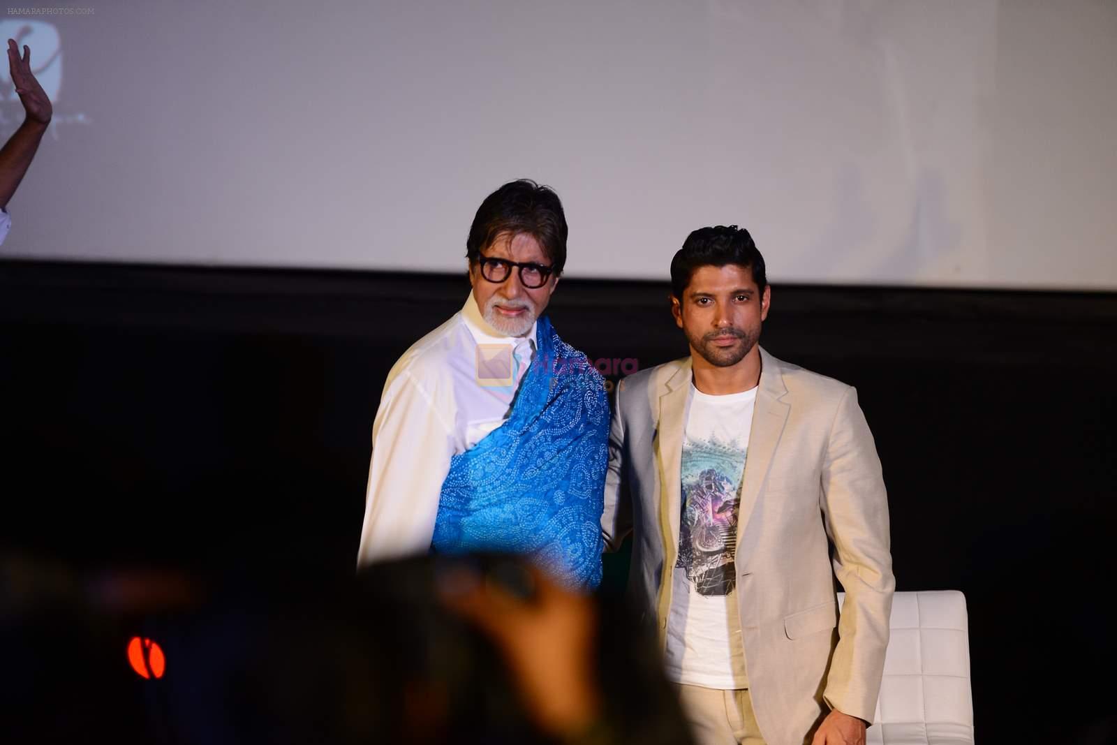 Amitabh Bachchan, Farhan Akhtar at Wazir Trailer Launch at PVR juhu on 3rd June 2015