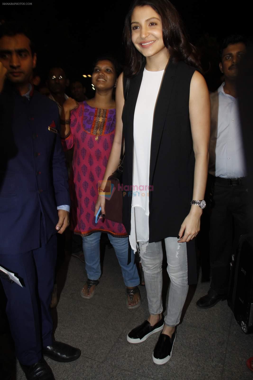 Anushka Sharma depart for IIFA on 5th June 2015