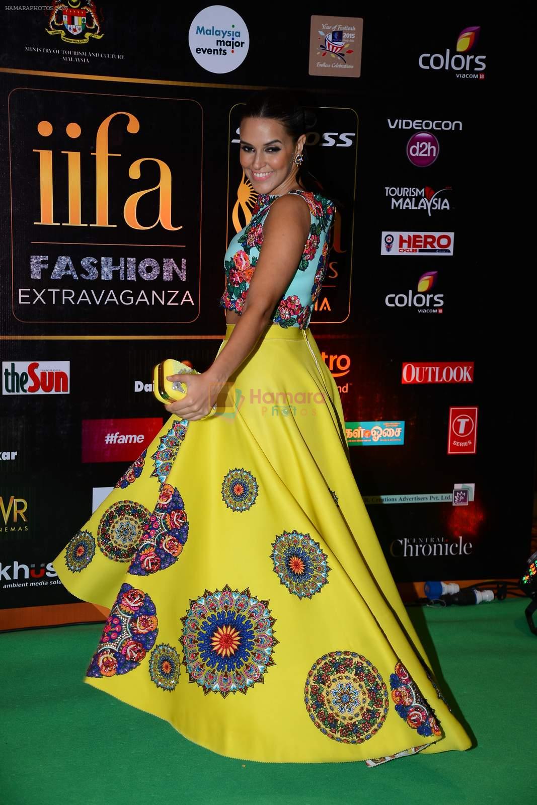 Neha Dhupia at the IIFA Fashion Extravaganza on 6th June 2015