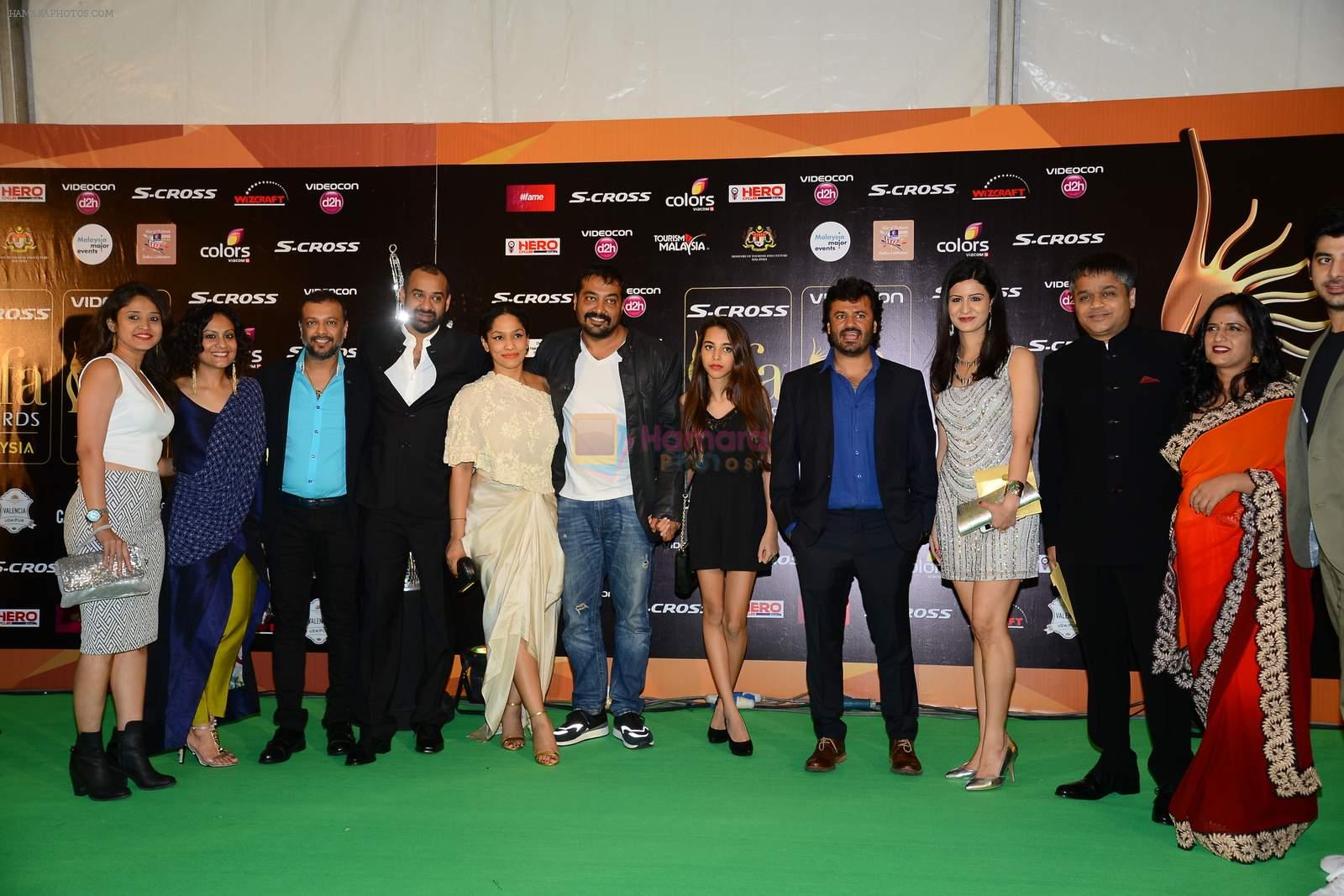 Masaba, Anurag Kashyap, Vikas Bahl at IIFA 2015 Awards day 3 red carpet on 7th June 2015