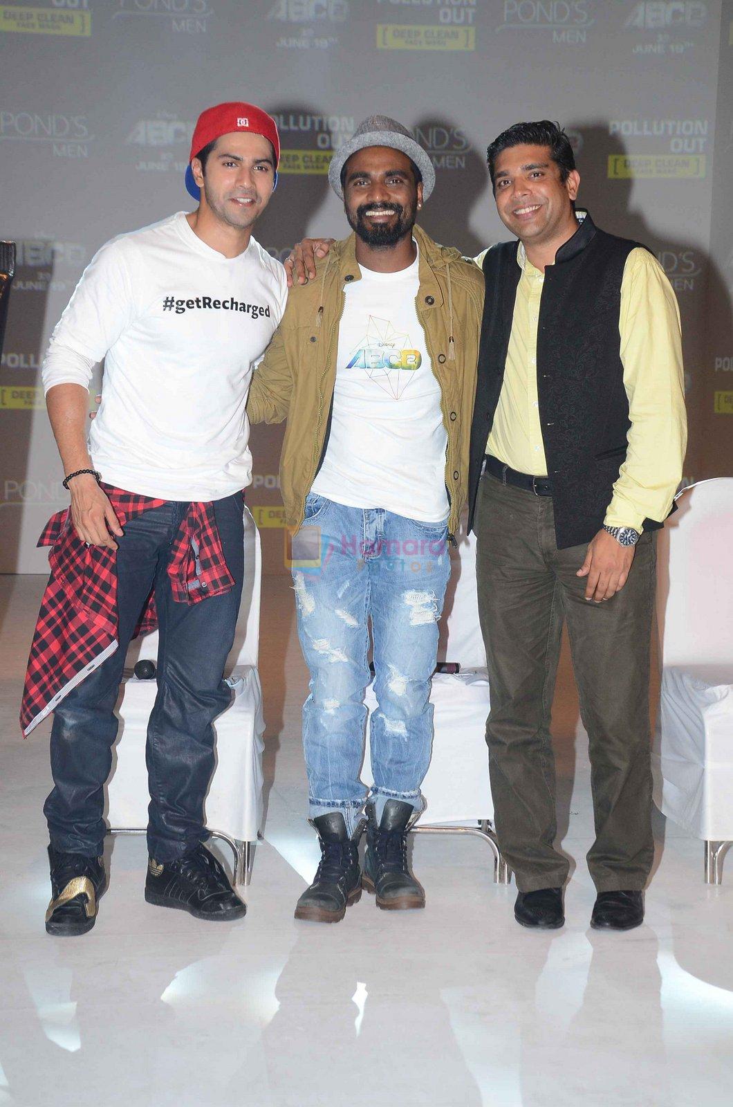 Remo D Souza and varun Dhawan's 4D music and dance performance in association with Pond's men and ABCD 2 in Byculla on 7th June 2015