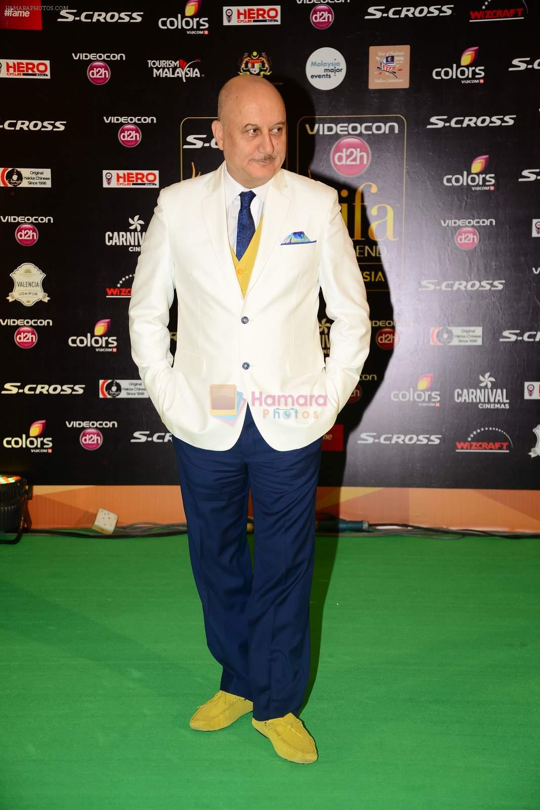 Anupam Kher at IIFA 2015 Awards day 3 red carpet on 7th June 2015