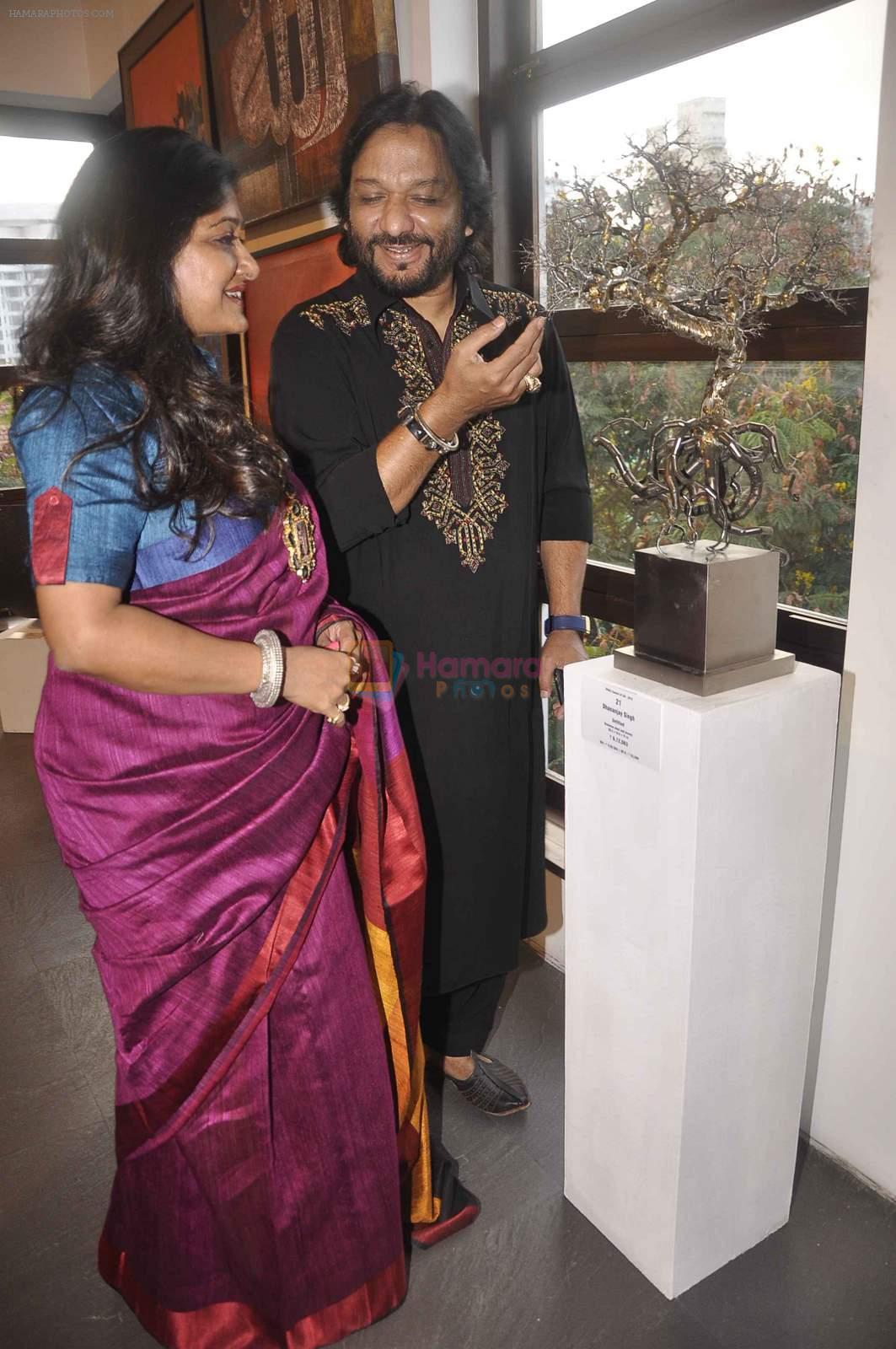 Roop Kumar Rathod, Sonali Rathod at cpaa art exhibition in Mumbai on 8th June 2015