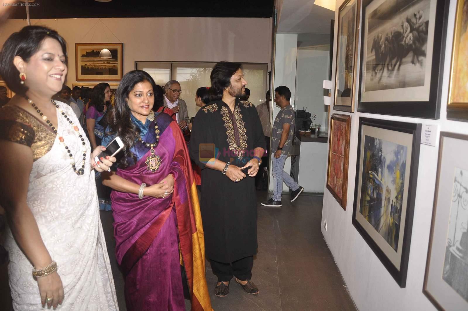 Roop Kumar Rathod, Sonali Rathod at cpaa art exhibition in Mumbai on 8th June 2015