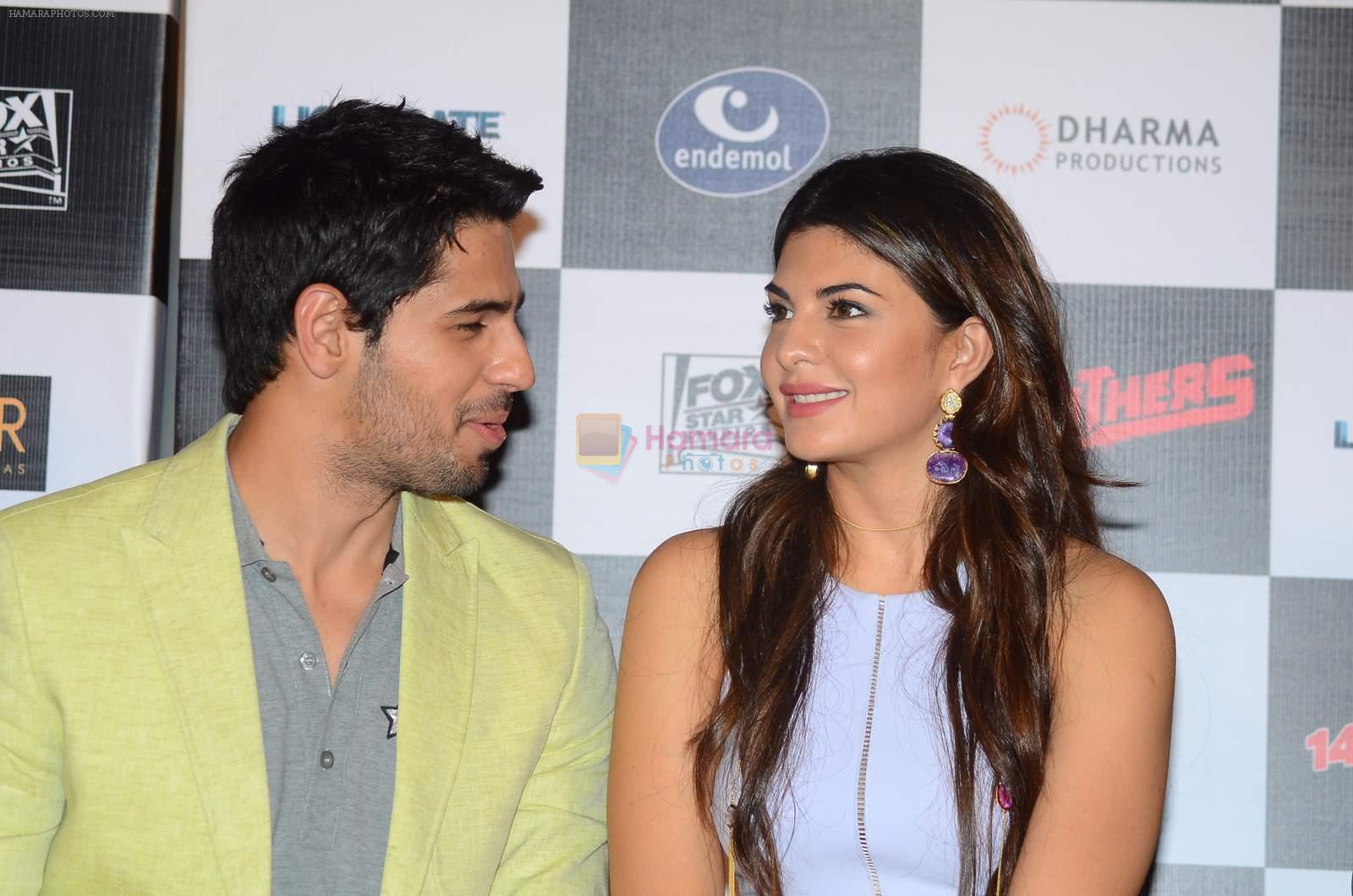 Jacqueline Fernandez, Sidharth Malhotra at Brothers trailor launch in Mumbai on 10th June 2015