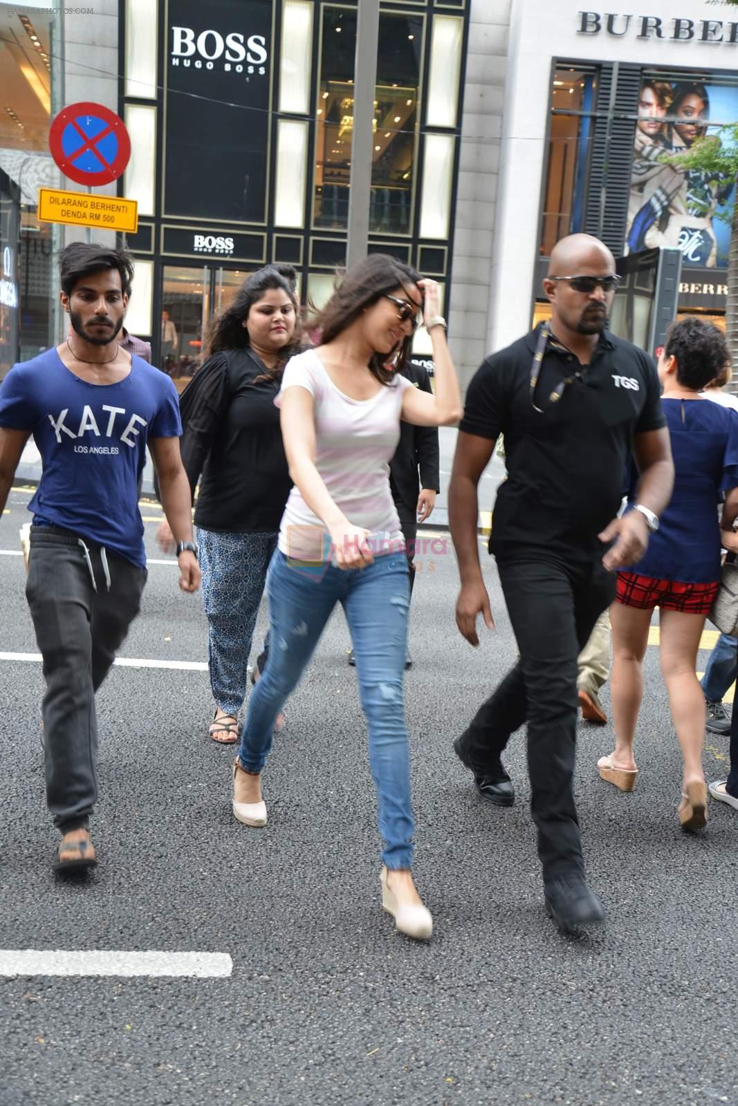 Shraddha Kapoor almost stopped traffic as she stops cars passing while she crosses in KL, Malaysia on 11th June 2015