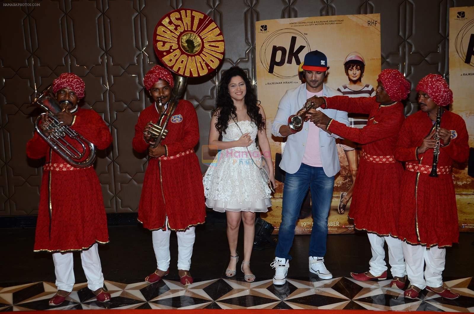 Sushant Singh Rajput, Ankita Lokhande at PK success bash in Mumbai on 10th June 2015