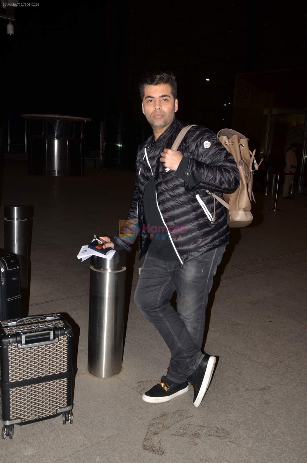 Karan Johar snapped at international airport on 11th June 2015