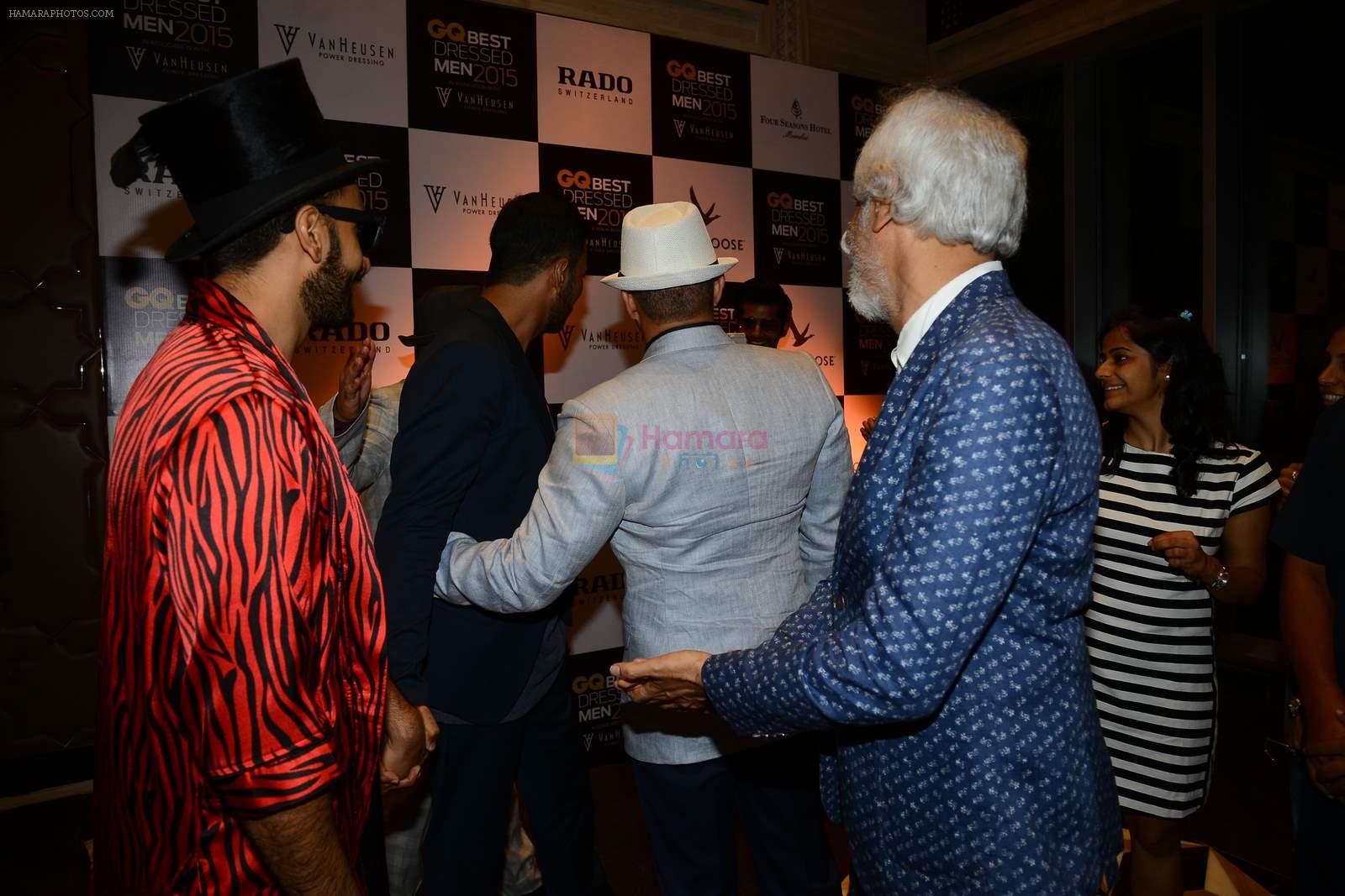 Ashay Kumar, Ranveer Singh at GQ Best-Dressed Men in India 2015 in Mumbai on 12th June 2015