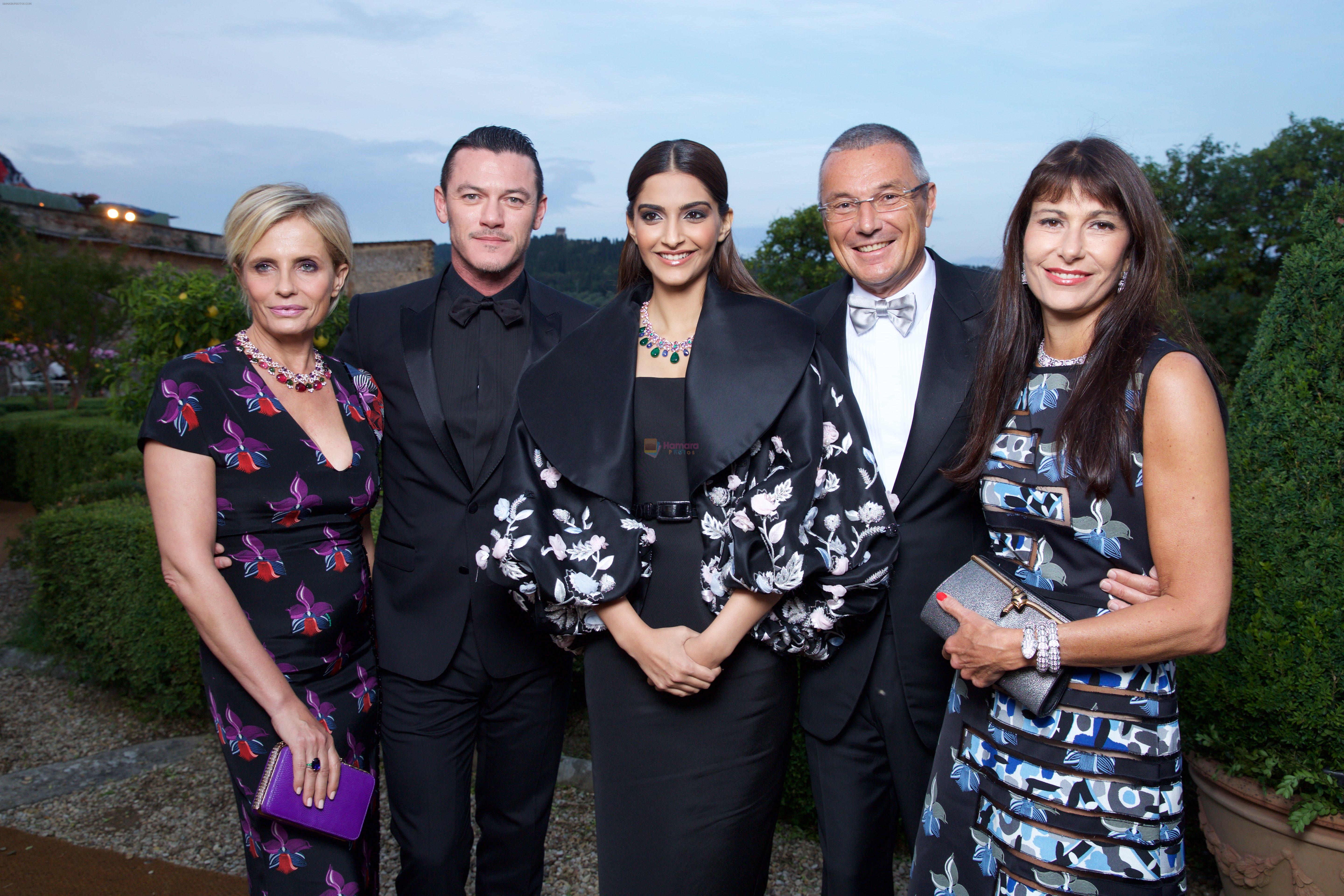 Sonam Kapoor unveiled Bulgari's new High Jewellery collection inspired by the art of the Italian gardens in Villa Di Maiano, Florence on 14th June 2015