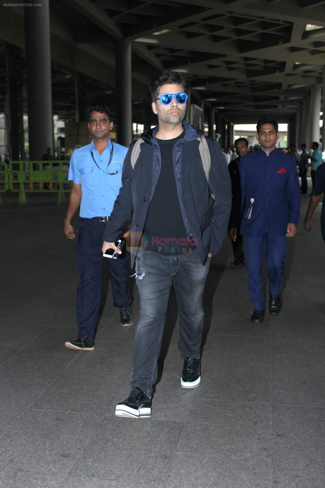 Karan Johar snapped at early morning International airport in Mumbai on 16th June 2015